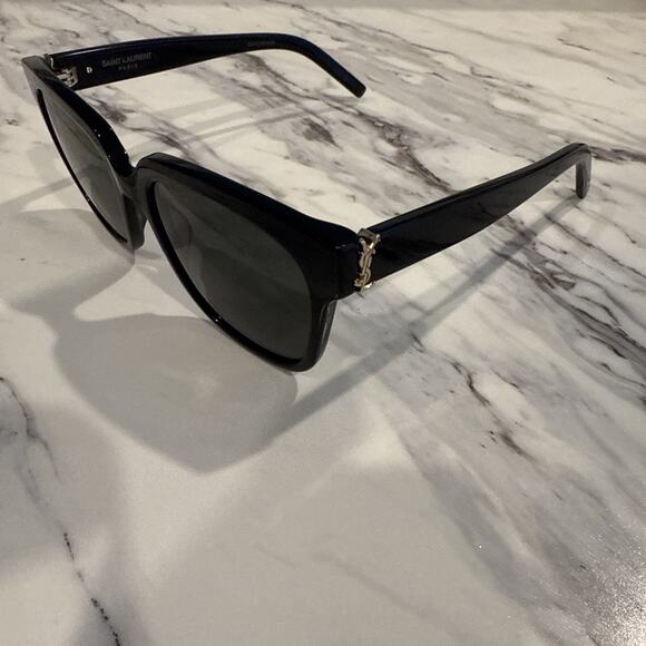 SAINT LAURENT Sunglasses Wellington BLK BLK Men's SLM40 003 54□18-140 - Picture 2 of 7